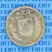 CHF___5.00 1939 unz 5 Franken