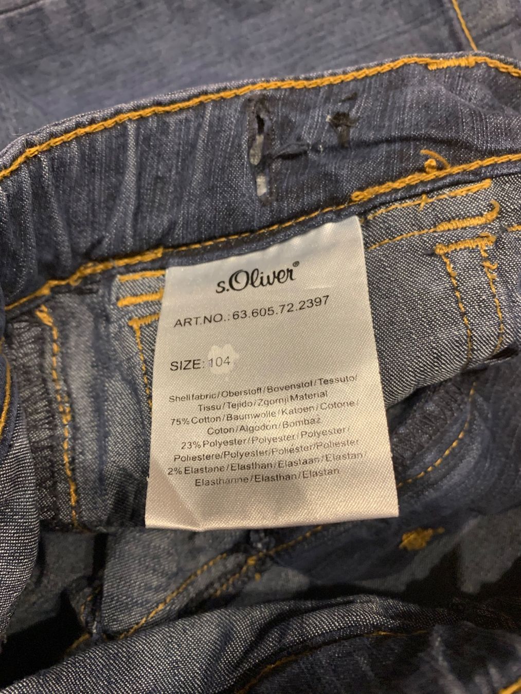 S.Oliver Pantaloni: S.Oliver kurze Jeans Gr.104 – Usato da Oberdorf SO venduto da sa-na 4