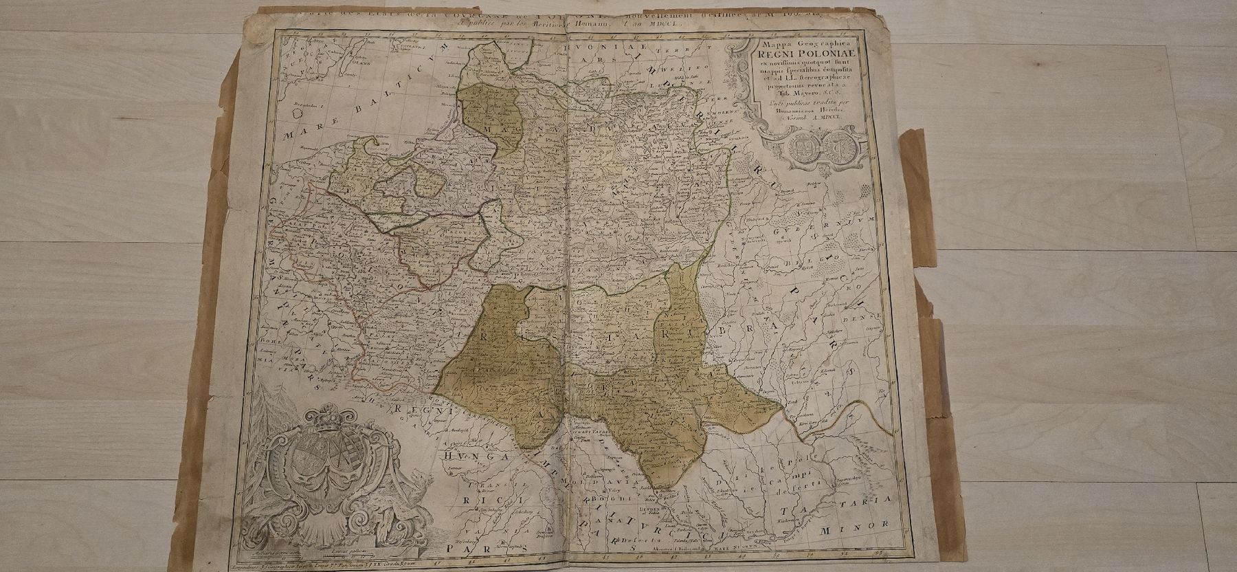 Cartine & Atlanti: Ancienne carte 1750 Pologne – Usato da Martigny venduto da pivert03