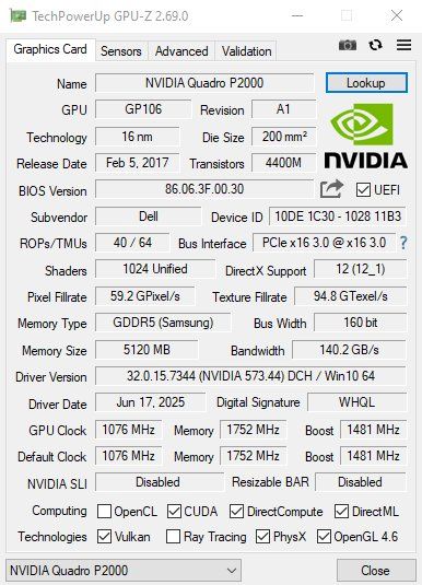 Nvidia Schede grafiche: Nvidia Quadro P2000 5GB – Usato da Bern venduto da sn8per 2