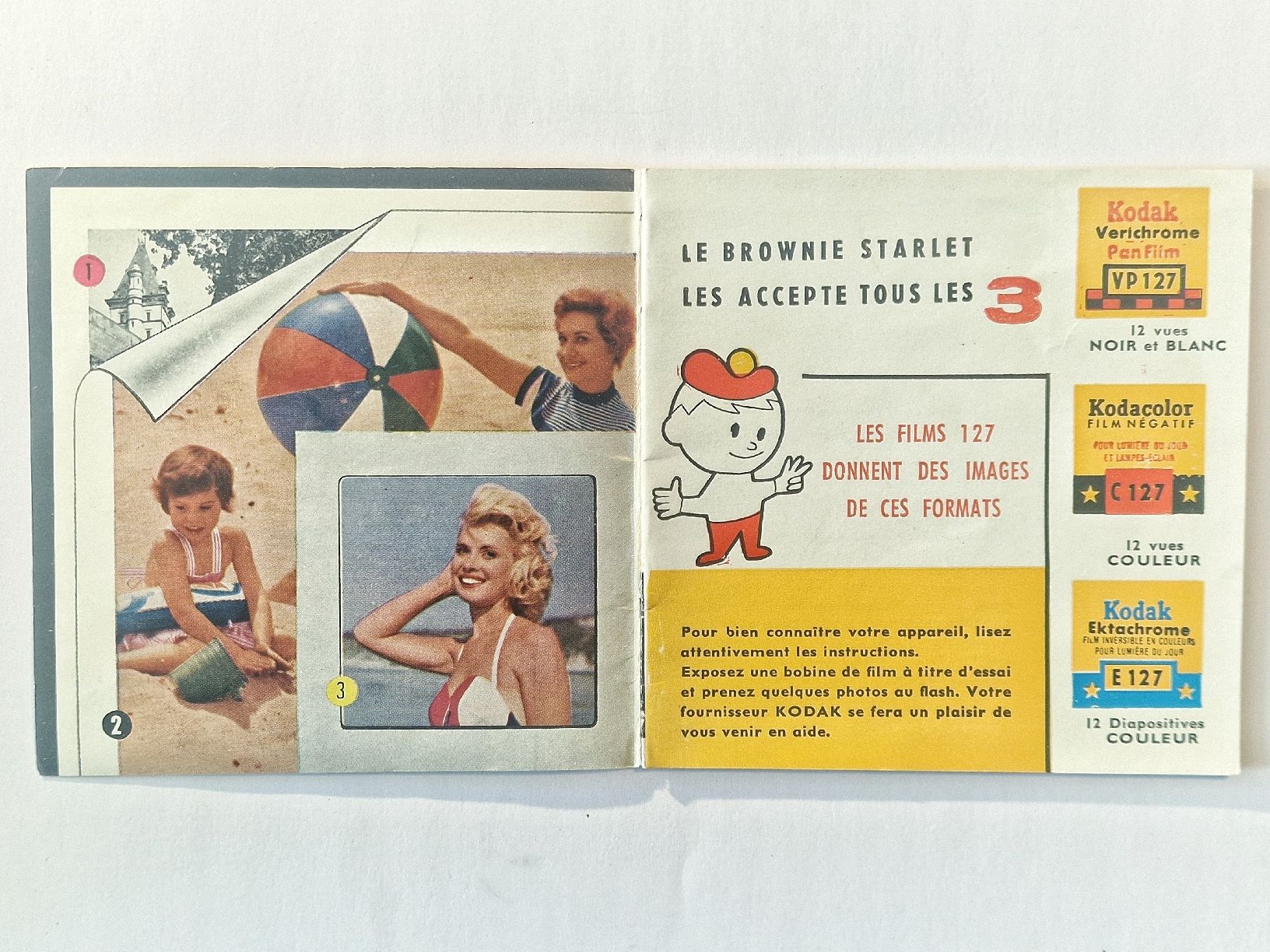 Kodak Fotocamera: French Kodak Starlet camera with box, 1950s – Usato da Liebefeld venduto da markprosser 8
