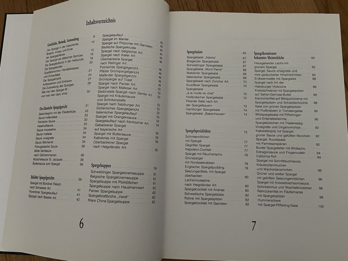 Bücher: Spargel - Kochbuch von Bernhard Stein – Gebraucht aus Zürich von silab69 2