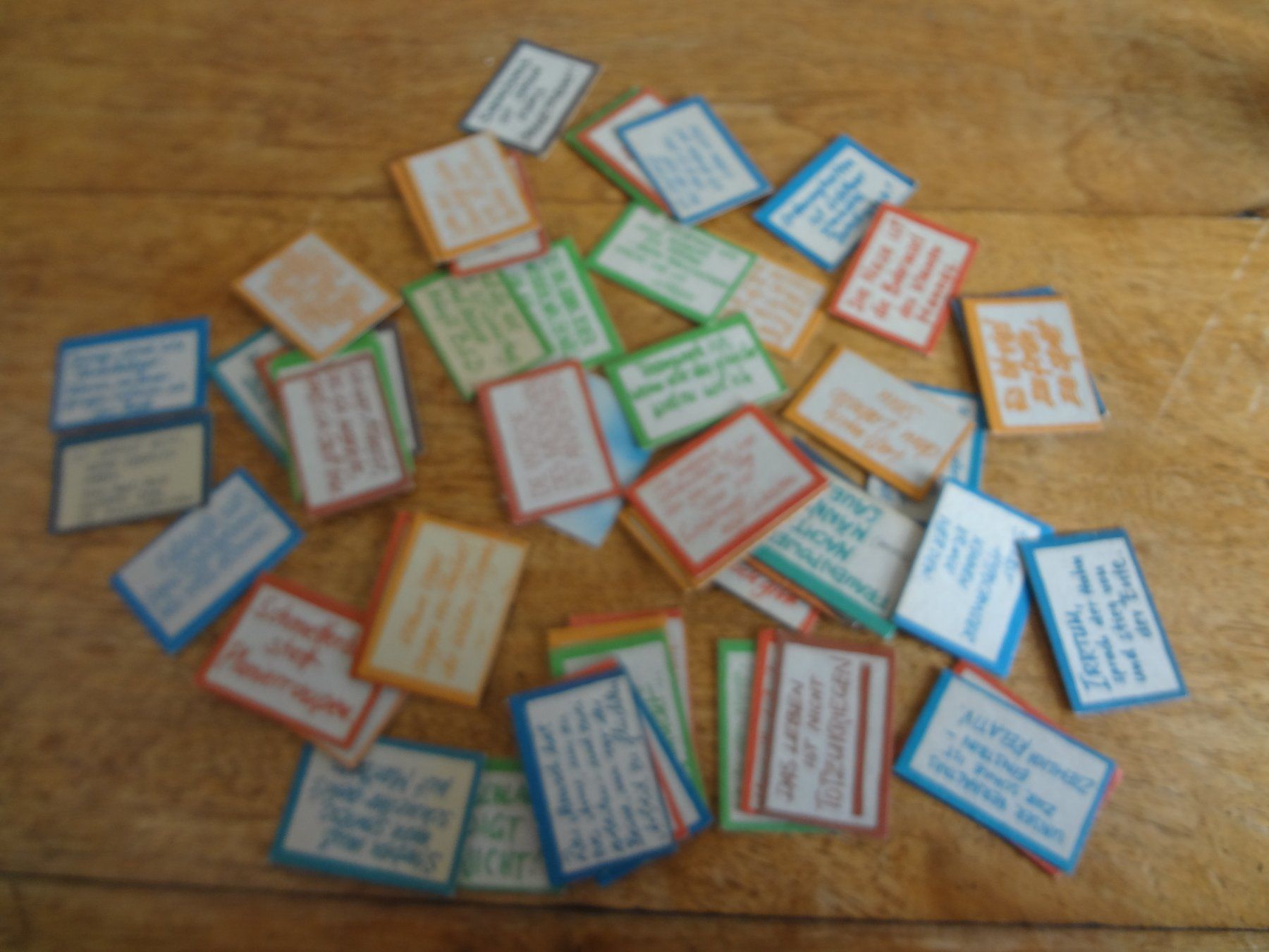 Giochi: Spruchtäfelchen im Glas – Usato da St. Margrethen SG venduto da audiolounge