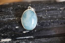 Aquamarin Blau    925 Silber 22mm  Anhänger  "TOPSTONE"