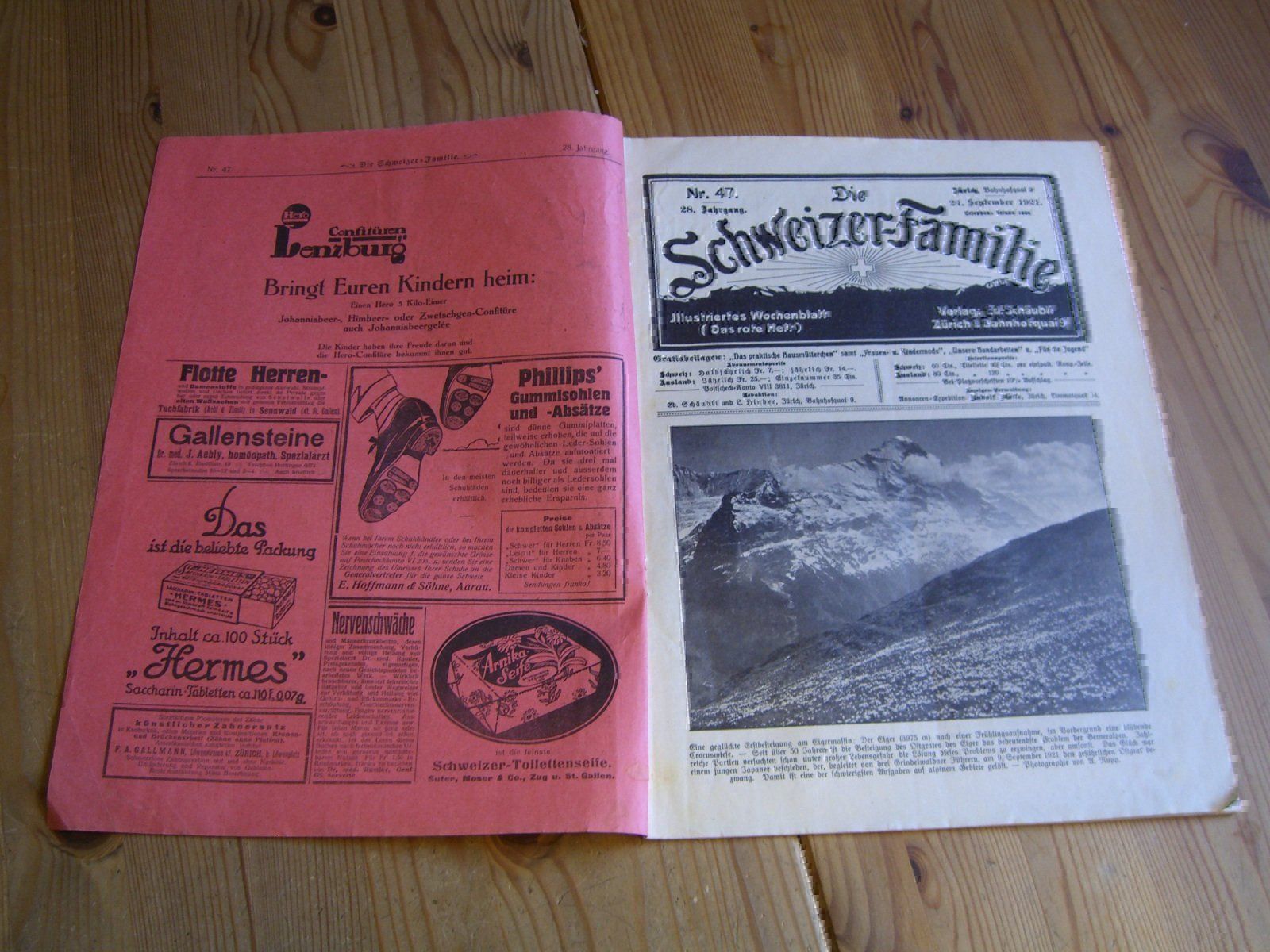 Tutti i francobolli: Nr.44-52,von 1921 der"Schweizer-Familie" – Usato da Winterthur venduto da Gaia 4