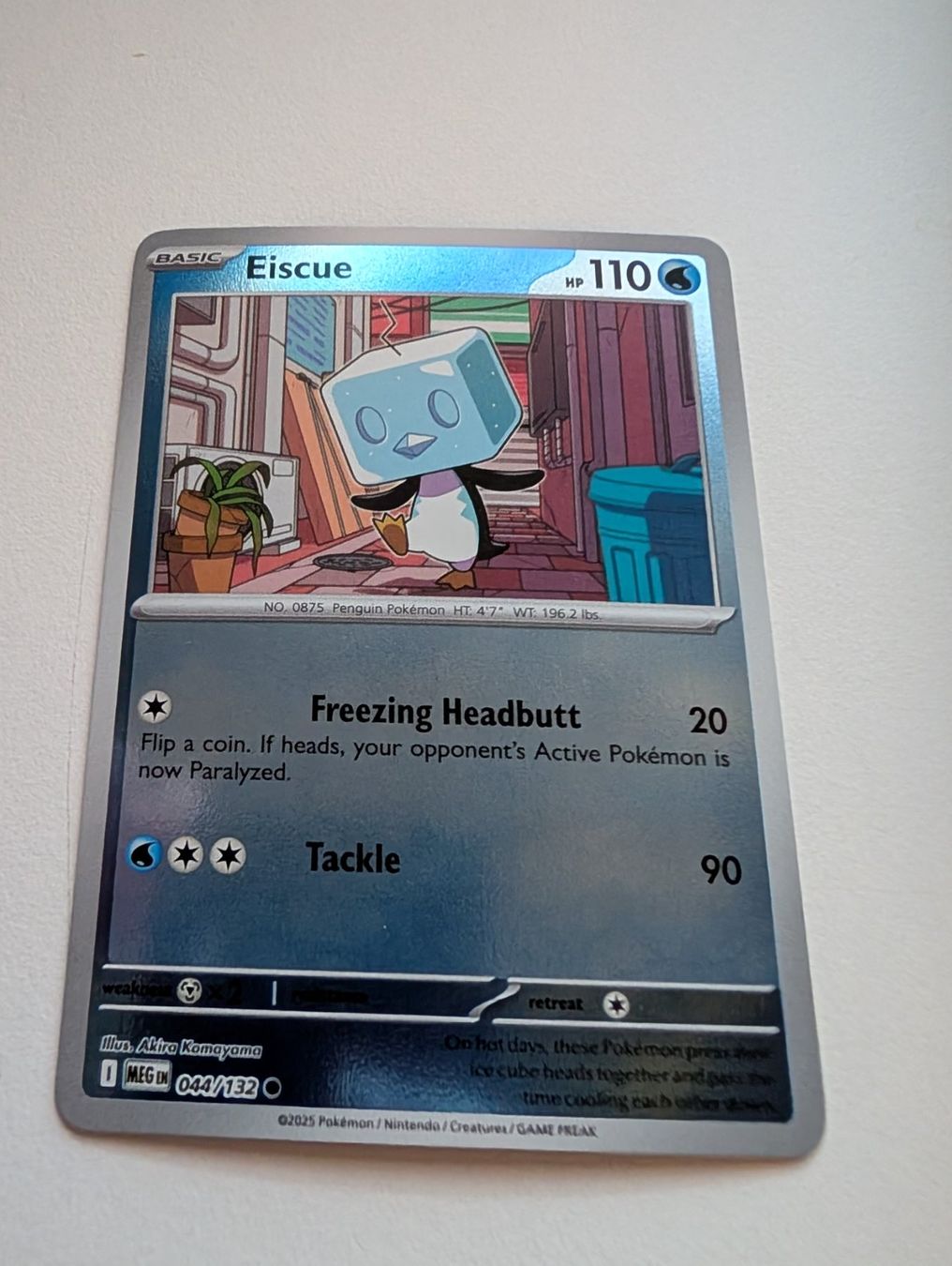 Pokémon Carte collezionabili: Eiscue Pokemon Card Reverse Holo EN 075 Mega Evolution – Usato da Hünenberg See venduto da SpecialEditionGaming
