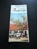 Dänemark Karte 1982, Vintage Reisekarte