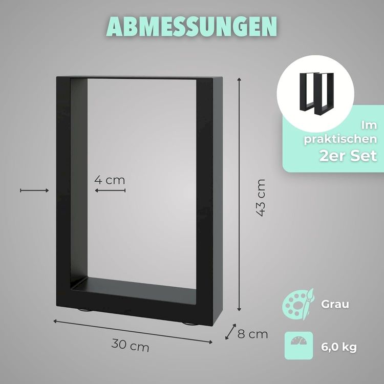 Sonstiges Campingzubehör: DIY 2er Set 30x43cm Bankkufen – Neu und originalverpackt aus Bottighofen von zaap 3