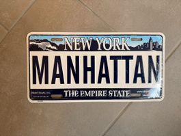 New York Manhattan Kennzeichen - Original & Neuwertig!