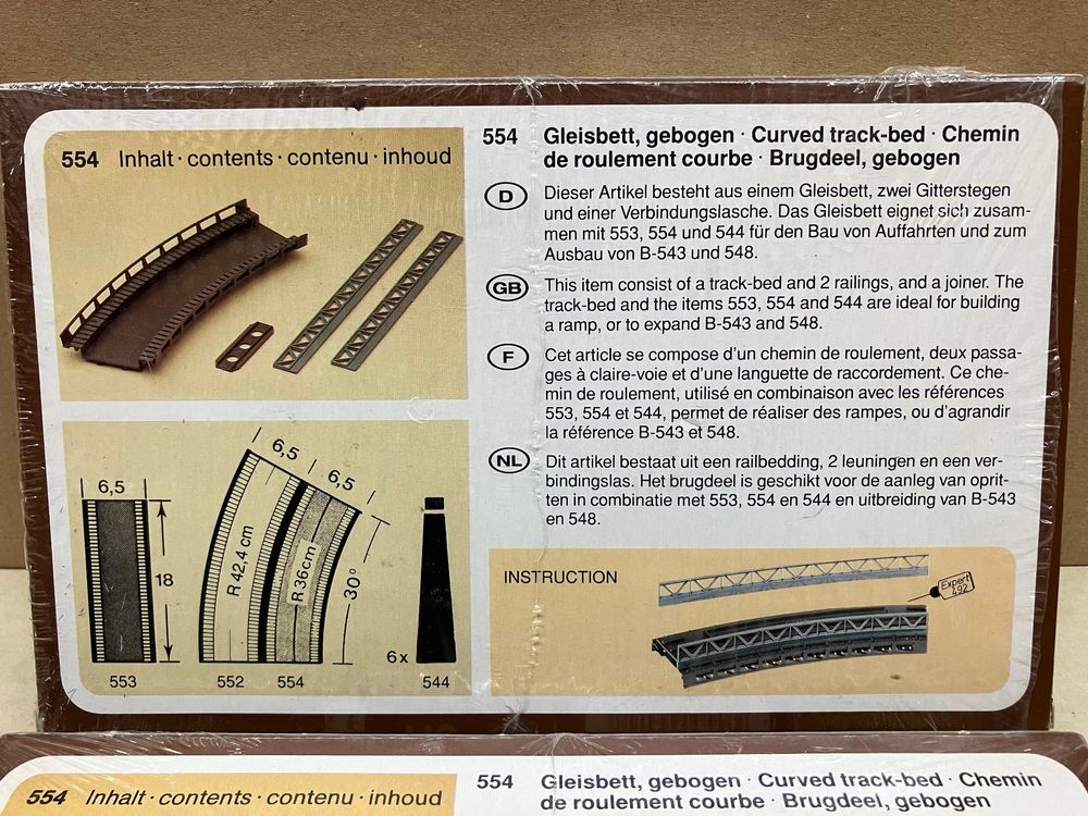 Faller Modelleisenbahnen: Faller H0 2x554 Gleisbett gebogen 30° – Neu (gemäss Beschreibung) aus Neuendorf von sitek071 3