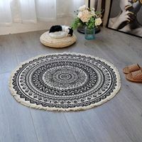 SONDERPREIS  ❌ Teppich Matte Rund Ethno Motiv neu!