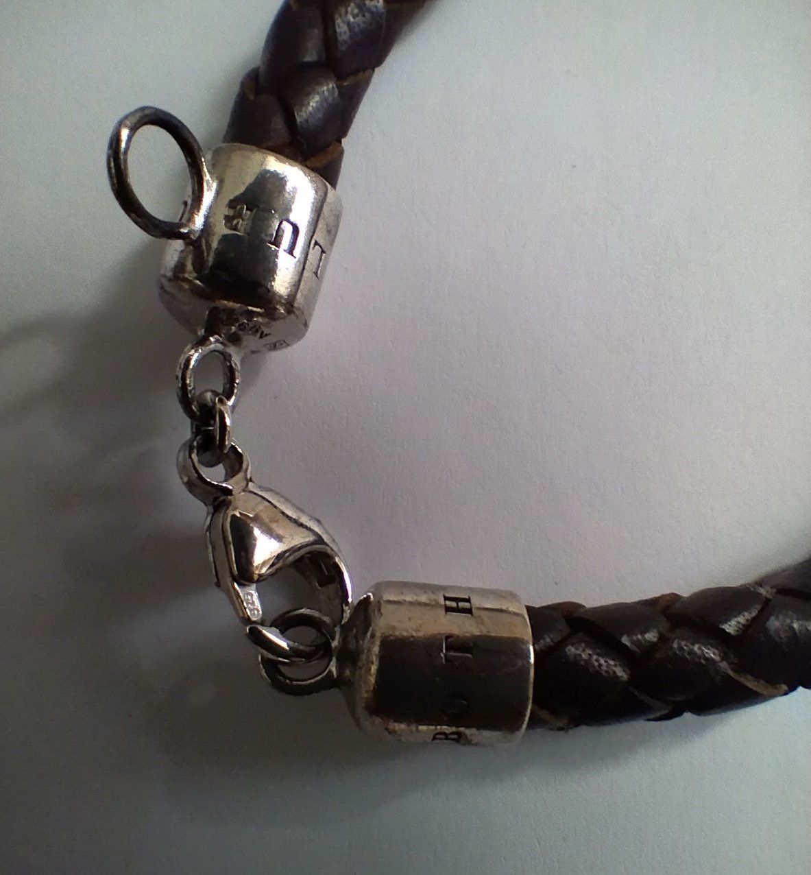 Thomas Sabo Bracciali & Braccialetti: TS THOMAS SABO LEDER ARMBAND SILBER 925 – Usato da Romanshorn venduto da Stubsinator 2