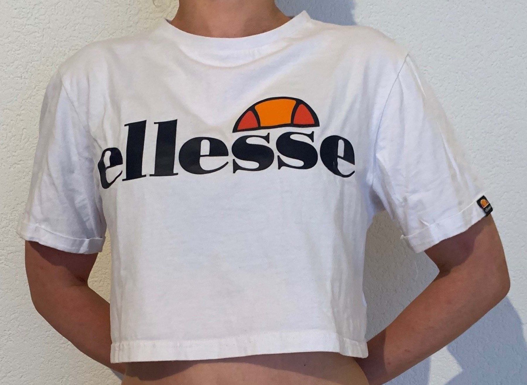 Ellesse Top: ellesse Crop Top weiss, Gr. 38 – Usato da Rosshäusern venduto da MiJoDoOl