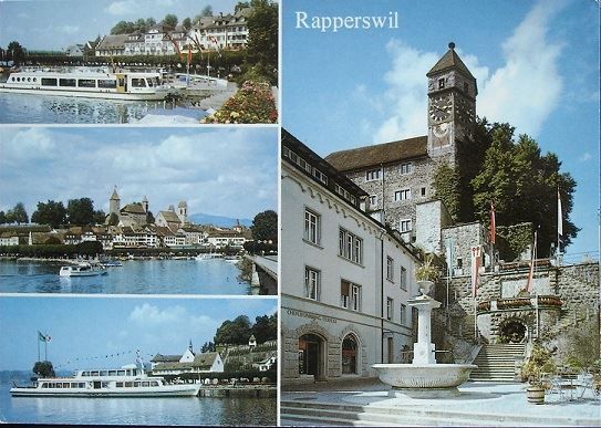 Cartes postales: 4-Bild-AK RAPPERSWIL Schiff – Neuf (Voir description) à Jona par philajona