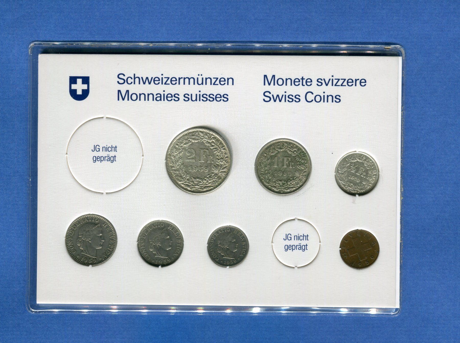 Toutes les monnaies: Münzsatz 1959 Silber Echt – D'occasion à Rüthi (Rheintal) par erdnuessli1