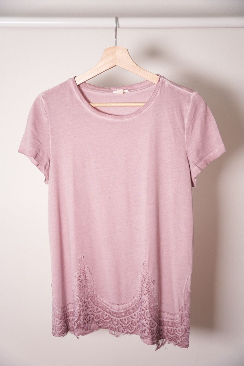 Esprit T-shirt: Esprit Top mit Spitze Gr. M im Sommer-Look – Nuovo (secondo la descrizione) da Olten venduto da Sebbwen