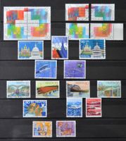 Briefmarkensammlung Schweiz 1991 bis 1999, gestempelt