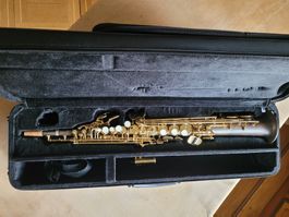 Handgefertigtes Inderbinen Sopran Saxophon. Yamaha Case