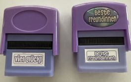 Stempel Set "Beste Freundinnen" und "Viel Glück"