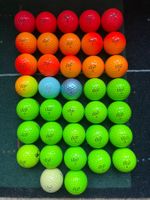 38 farbige Golfbälle Vice, guter Zustand