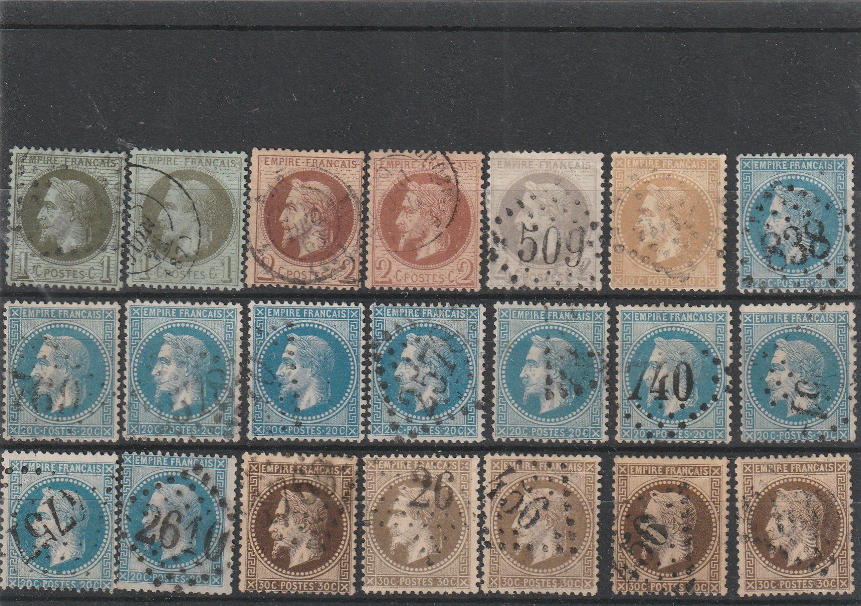 Alle Briefmarken: Frankreich Lot Napoleon – Gebraucht aus Rorschacherberg von fratovi2