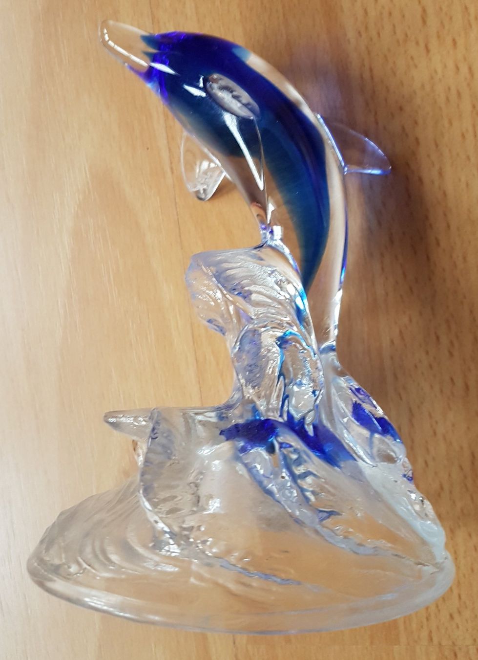 Statuette: 2 GLAS-DELPHINFIGUREN DEKO – Usato da Sax venduto da spazieren 3