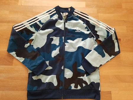 Adidas Trainingsjacke Camouflage blau Gr. 164 