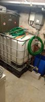 IBC Container 1000L mit 2 Kugelhahn, Niveaurohr und Überlauf