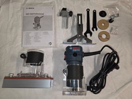 BOSCH GKF 550 Professional Kantenfraise neuwertig mit Zubehö