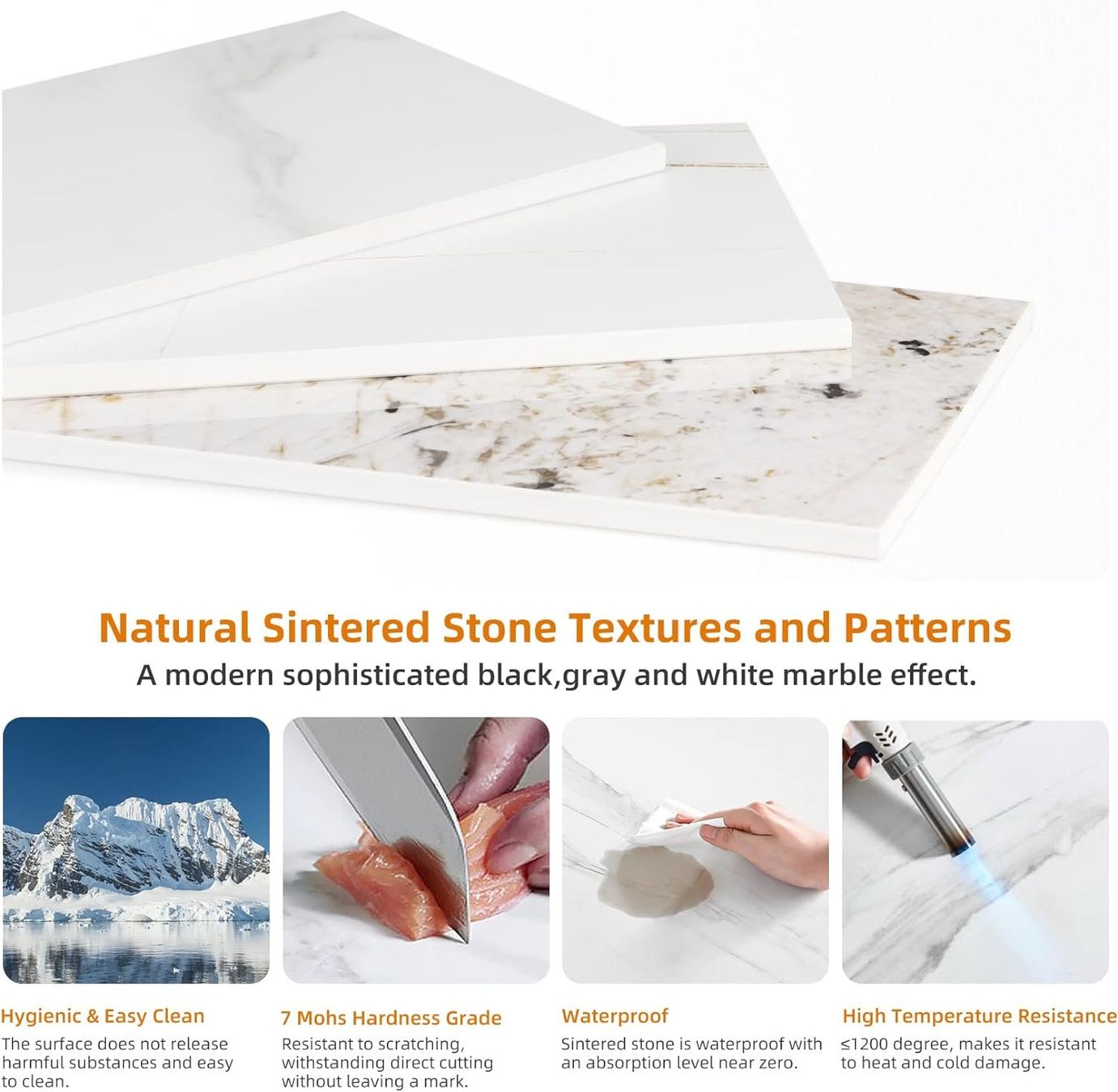 Tavoli: Marmor Flurtisch, Konsolentisch Platte aus gesintertem Stein – Nuovo e nell'imballaggio originale da Affoltern am Albis venduto da scrapbooking 4