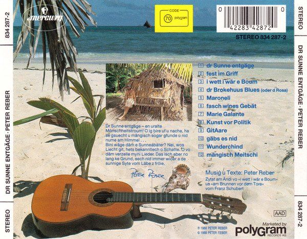 CD: Peter Reber - dr Sunne entgäge – Usato da Unterbäch venduto da waqil 1