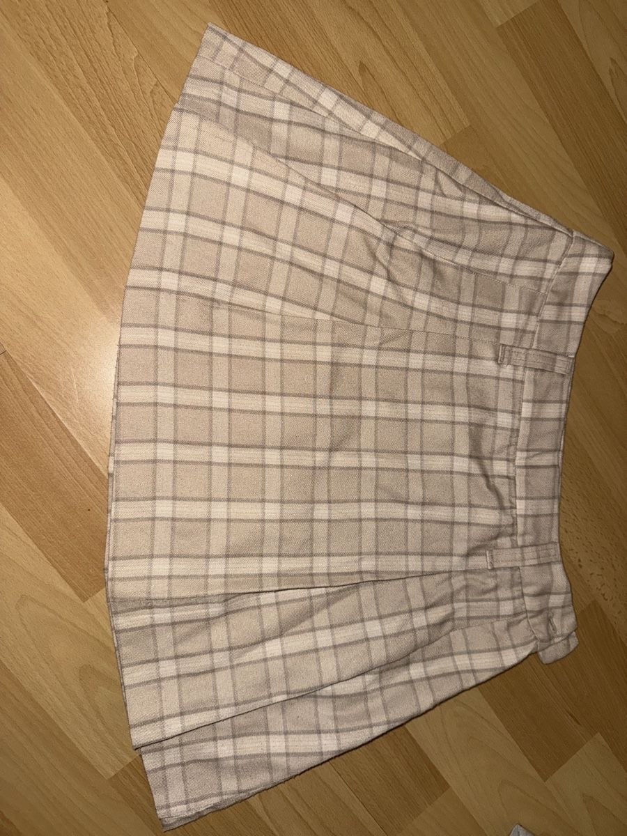 H&M Gonne: Beiger Minirock im Karomuster Gr. S – Usato da Zufikon venduto da jeg_p8hf 1