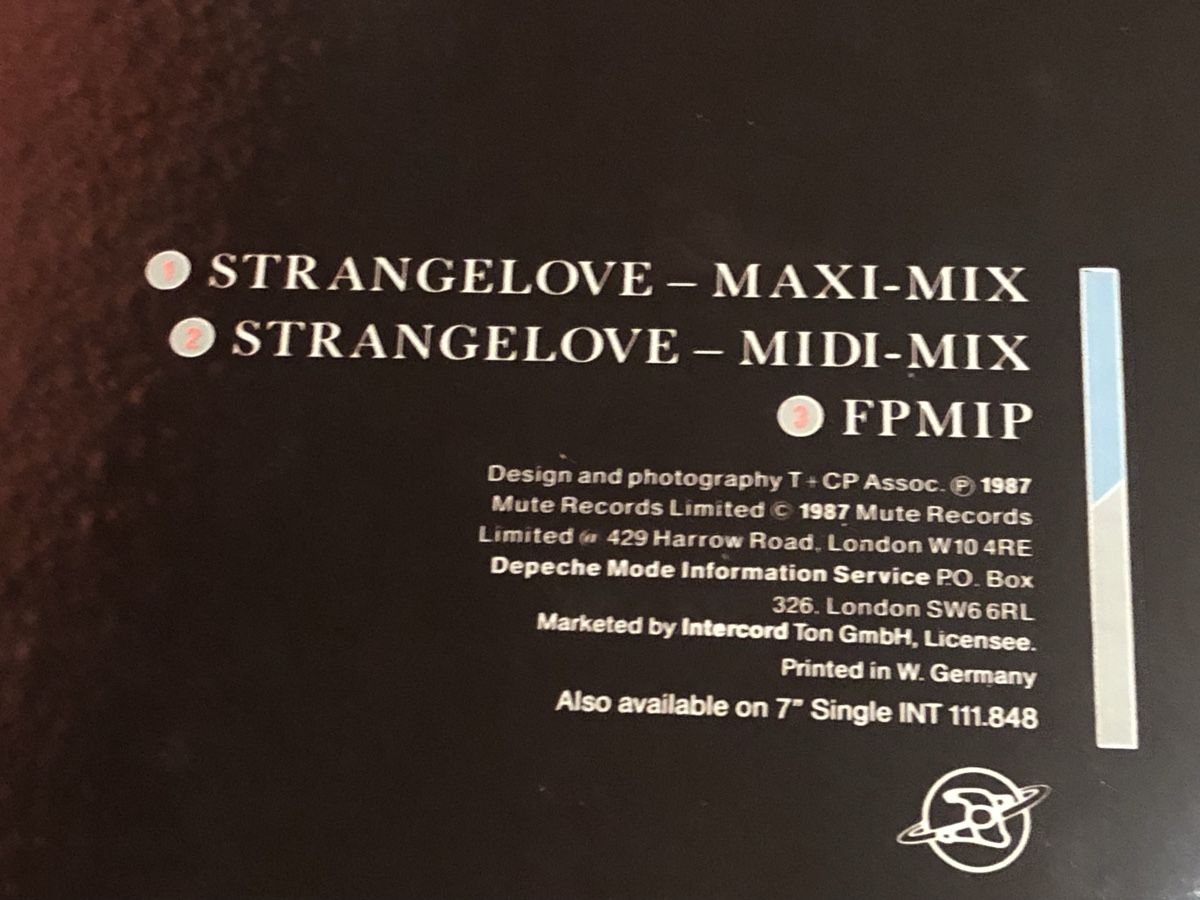 Dischi in vinile: Depeche Mode 1987. Maxi. Bong 13 – Usato da Faulensee venduto da Mizuno06 4