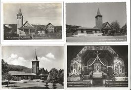 Egg ZH 4 AK Kirche St. Antonius ab 1940 alle sehr gut erhalt