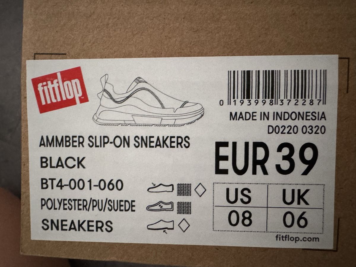 Fitflop Scarpe da donna: Fitflop Ammber Slip-On Sneaker 39 – Nuovo (secondo la descrizione) da Dachsen venduto da Pfotenglueck 4
