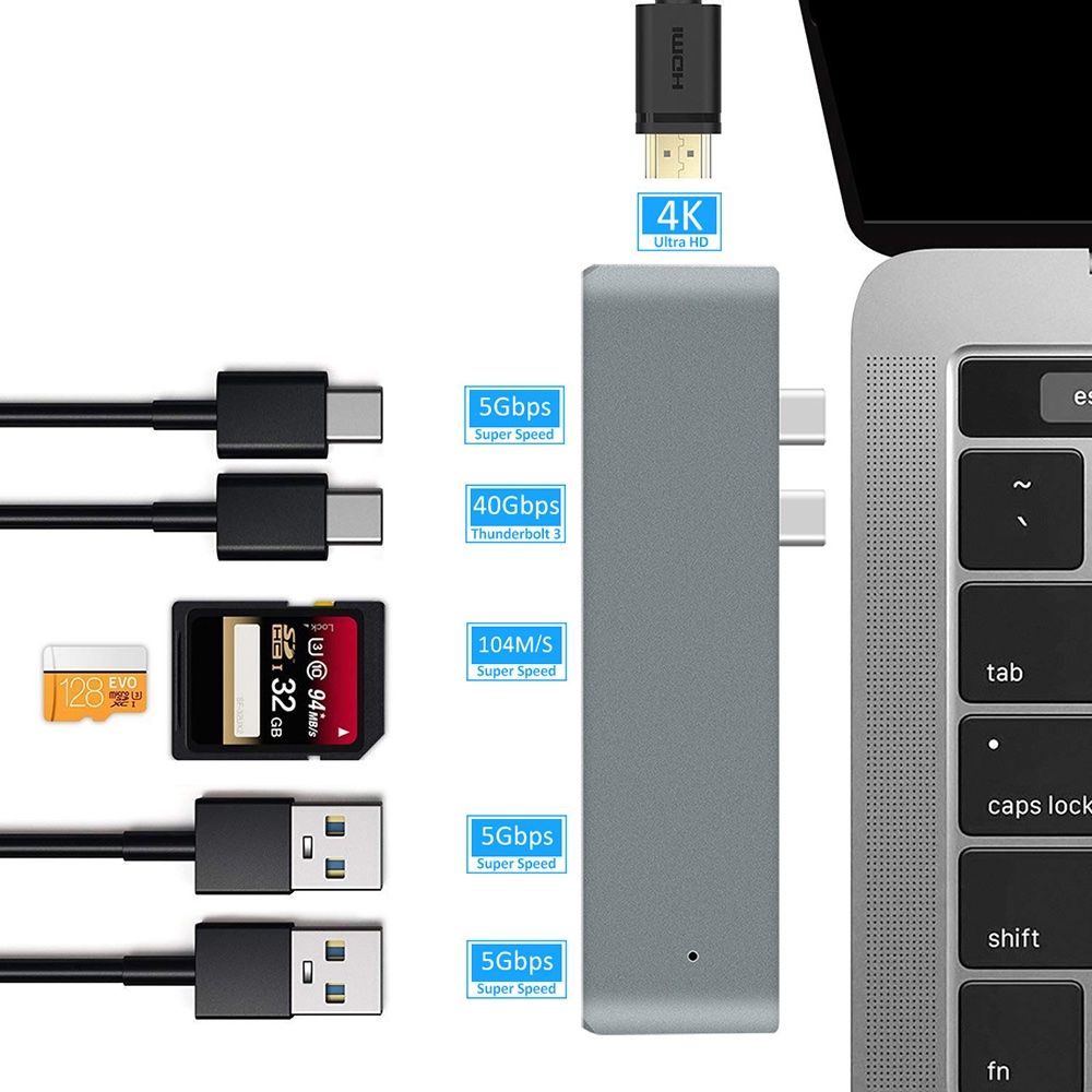 Adapter: Macbook Adapter 7 in 1 (inkl. HDMI; USB; SD; Micro SD) – Neu und originalverpackt aus Brislach von Praveen03 2