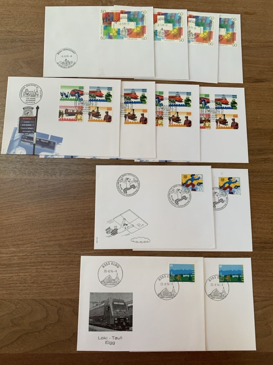 Tous les timbres: Ersttagscouverts – Neuf (Voir description) à Elgg par lib_g59z