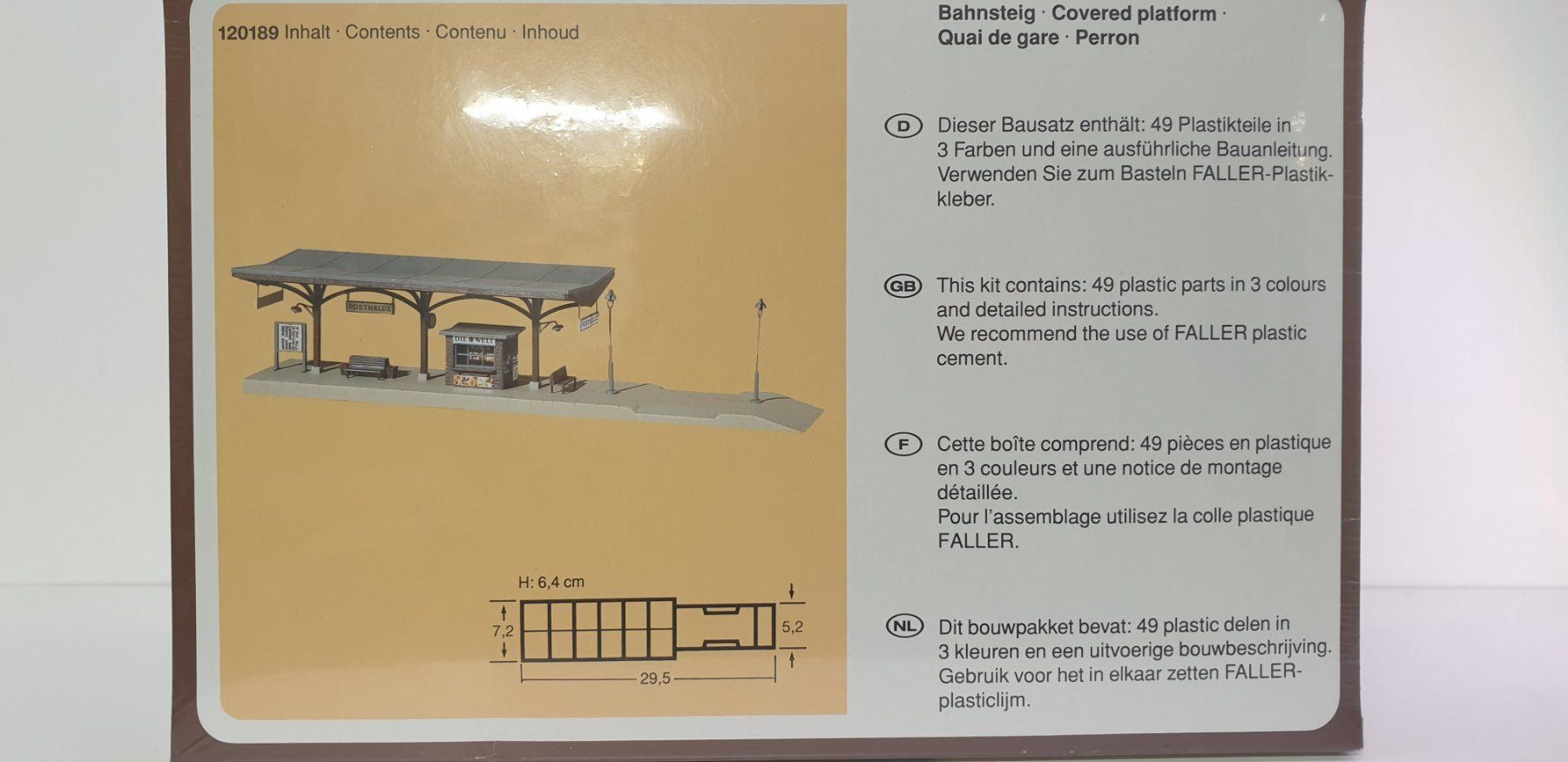 Faller Modellini di ferrovie: Faller Bahnsteig H0 120189 – Nuovo e nell'imballaggio originale da Neuenhof venduto da ludovicco 1