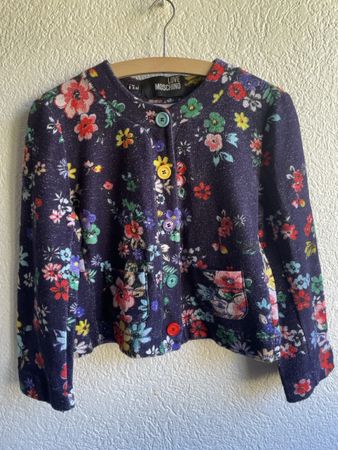 Veste courte Love Moschino motif fleurs taille 42