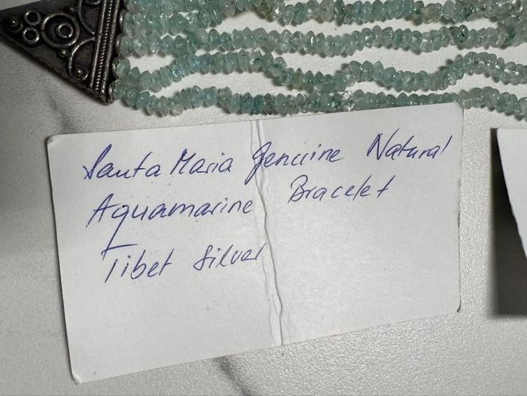 Altri gioielli: Aquamarin -Kette mit passendem Armband – Nuovo (secondo la descrizione) da Zürich venduto da Mr.Dachboden 3