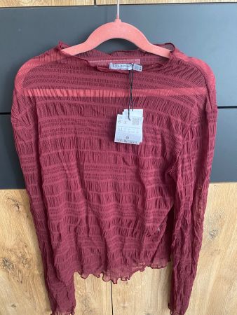 Haut Stradivarius Bordeaux taille M Neuf