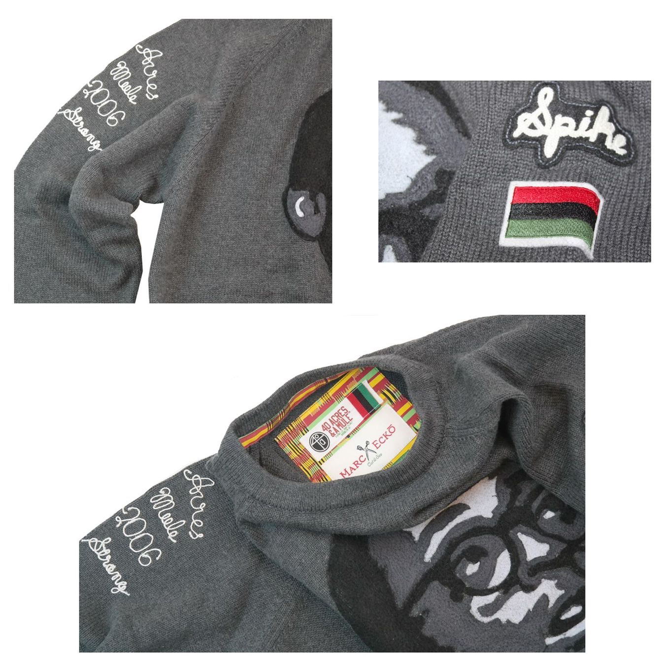 Ecko Pullover & Sweatshirts: Ecko Herren Pullover Strickpull Spike Head grau schwarz/Gr.L – Neu und originalverpackt aus Wohlenschwil von EddieS-Outlet 3