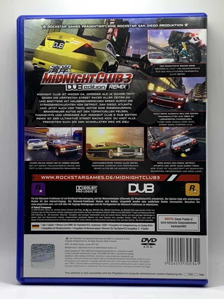 Sony Spiele: Midnight Club 3 Dub Edition Remix - PS2 – Gebraucht aus Ostermundigen von RG-Collector 1