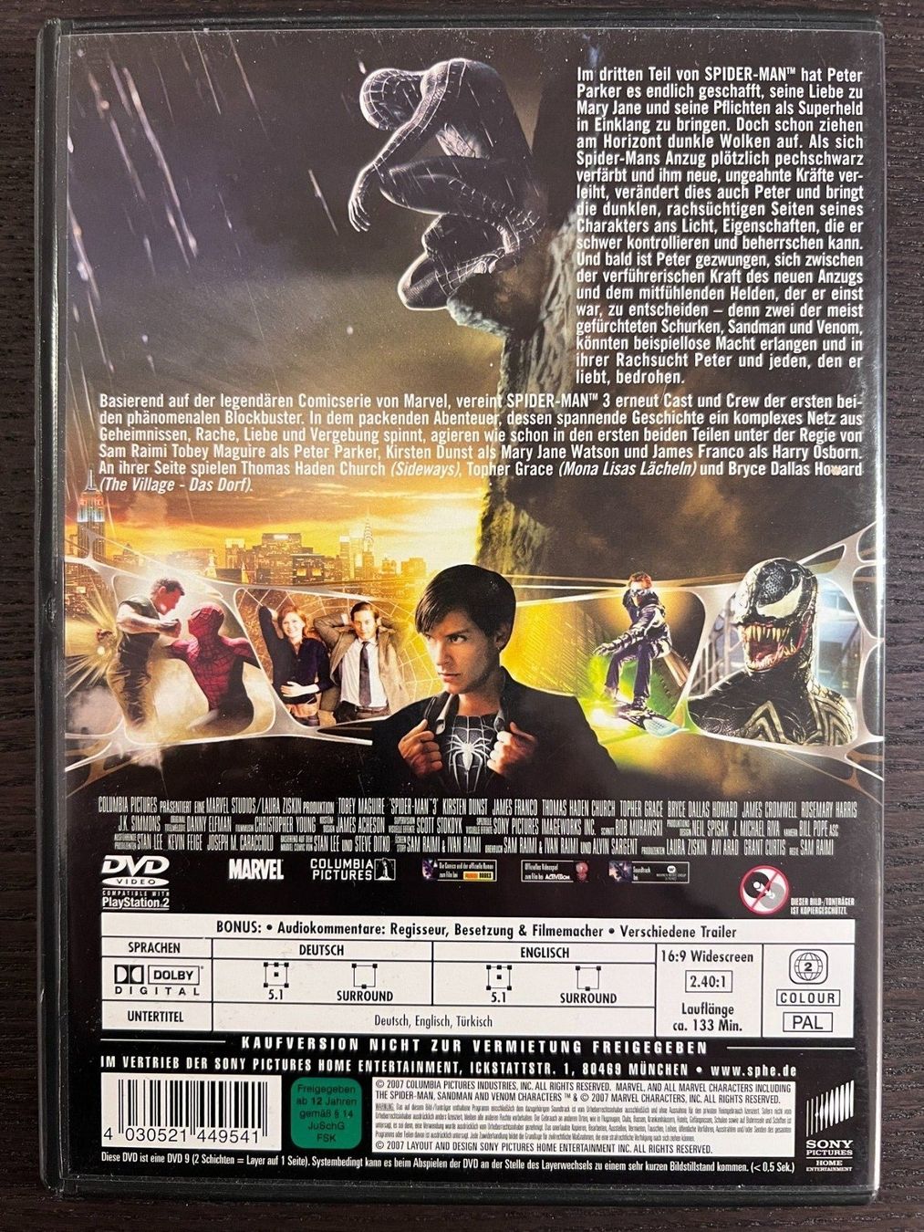 Alle DVDs: Spider Man 3 – Gebraucht aus Zürich von FilmFreunde 1