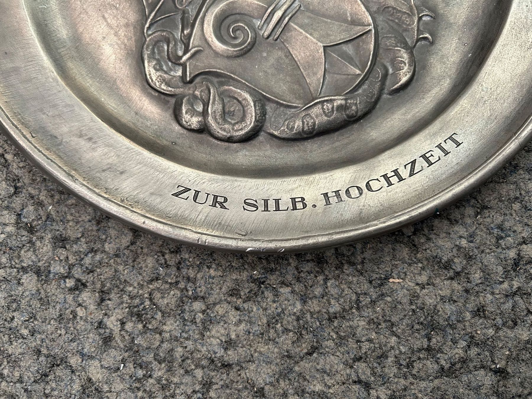 Teller: Basilisken Zinnteller Hans Frei – Gebraucht aus Aarau von Tanichtis01 2
