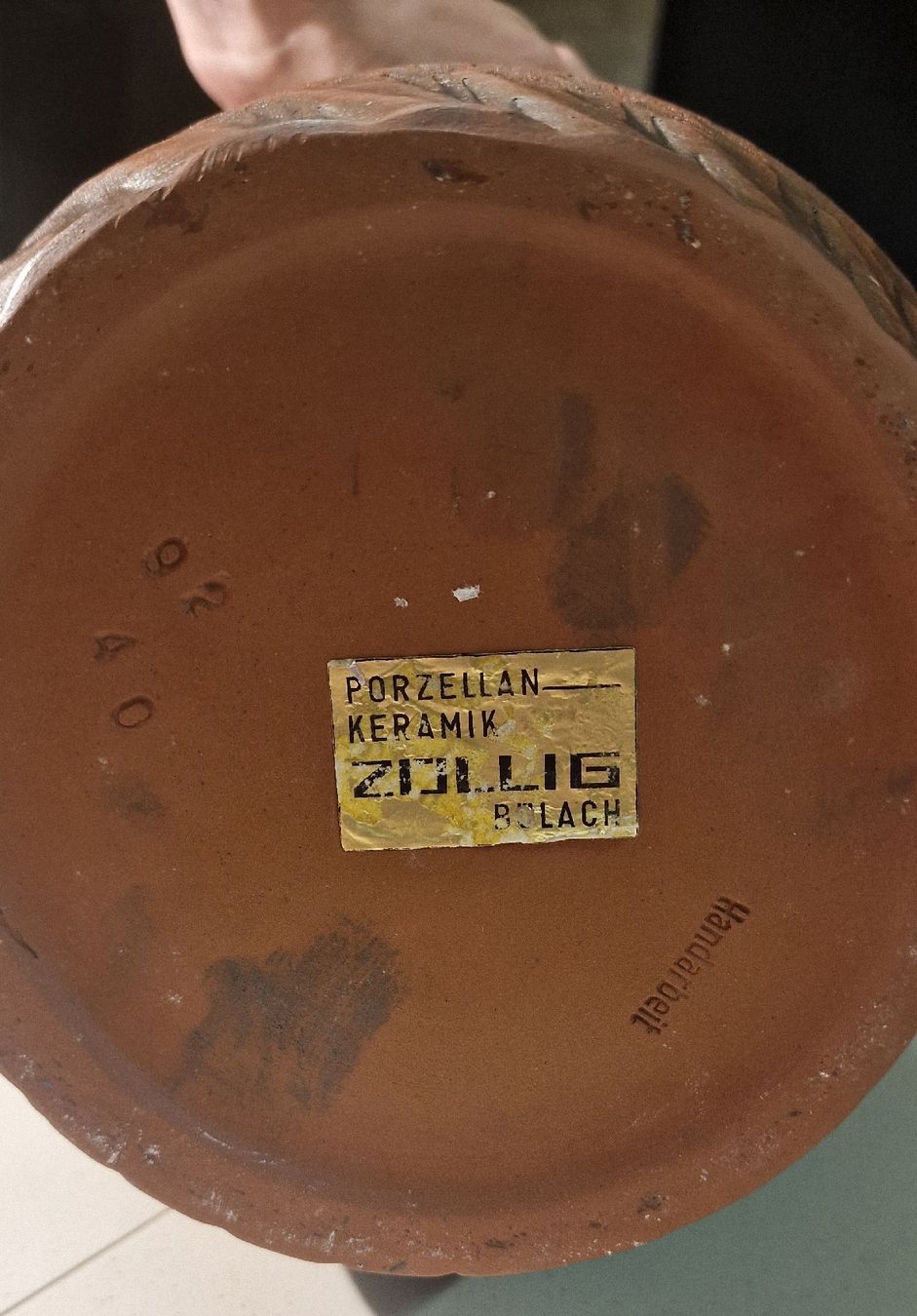 Vasi & Recipienti: Rustikale Vase einzigartigem Muster, Vintage Züllig Bülach – Usato da Affeltrangen venduto da Szafaoli 3