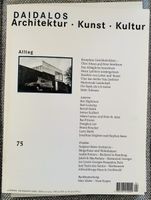 DAIDALOS Architektur Kunst Kultur 75, Zeitschrift Herbst