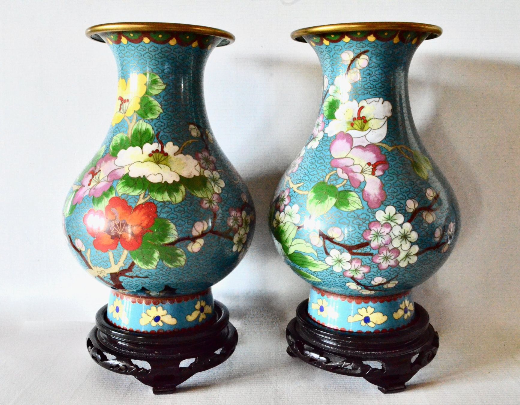Vase & Récipients: Cloisenne vases, vintage 1982. – D'occasion à Meilen par glenbeigh