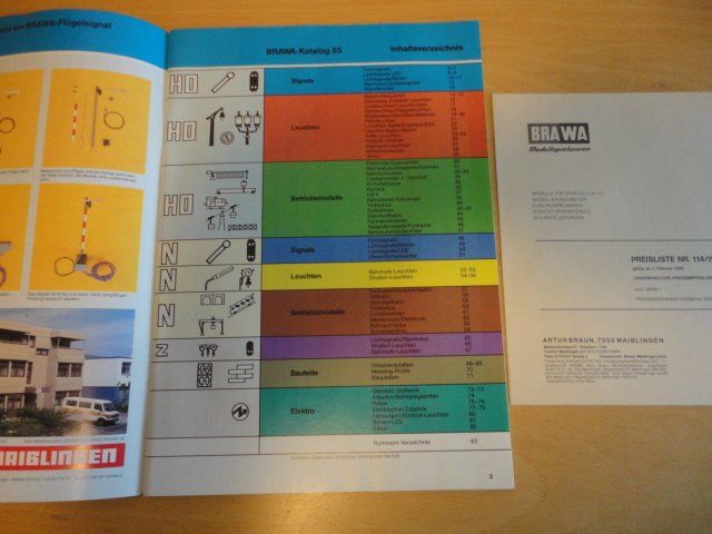 Brawa Modellini di ferrovie: Brawa Katalog 1985 neuwertig – Usato da Wittenwil venduto da trixmartin 2