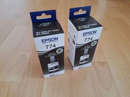 2 Stk. EPSON Tintenbehälter 774 schwarz T7741 EcoTank